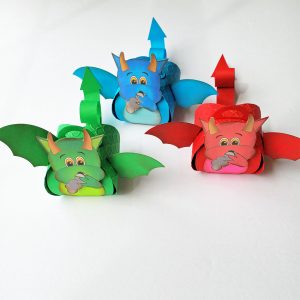Dragon Favor Boxes Set of 3