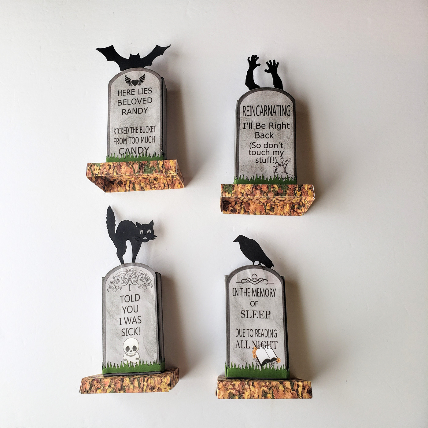 Set of 4 Tombstone Boxes