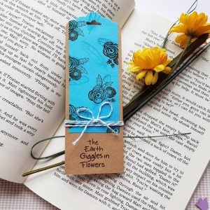 Blue Earth Giggles In Flowers Bookmark Set of 4