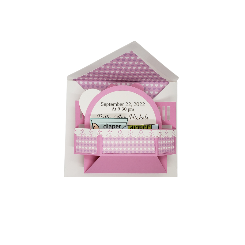 BABY GIRL BIRTH ANNOUNCEMENT - 3D POP-UP - Image 3