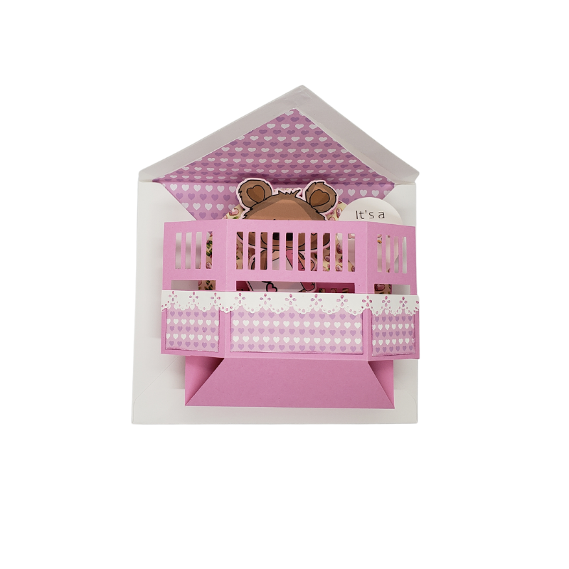 BABY GIRL BIRTH ANNOUNCEMENT - 3D POP-UP - Image 4