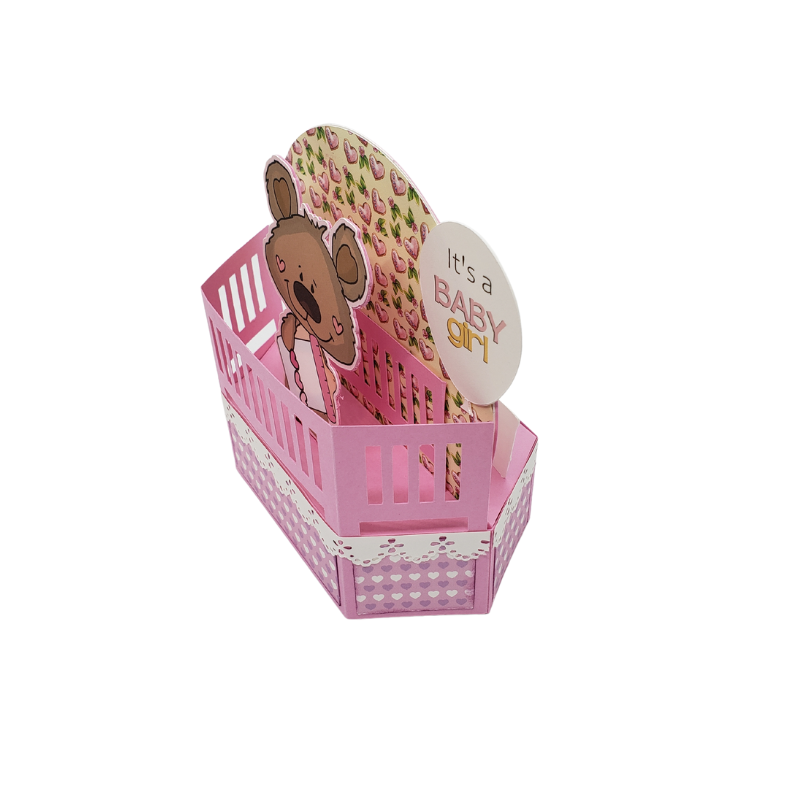 BABY GIRL BIRTH ANNOUNCEMENT - 3D POP-UP - Image 5
