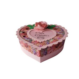 HEART GIFT BOX - PINK HEART WITH SCALLOPED EDGE