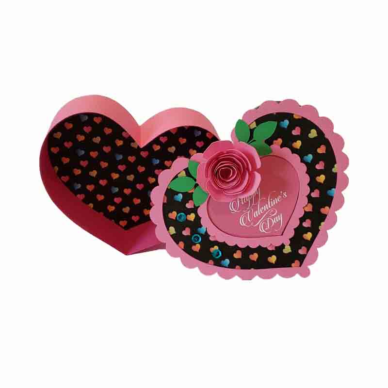 HEART GIFT BOX-MULTI-COLORED HEART BOX - Image 2