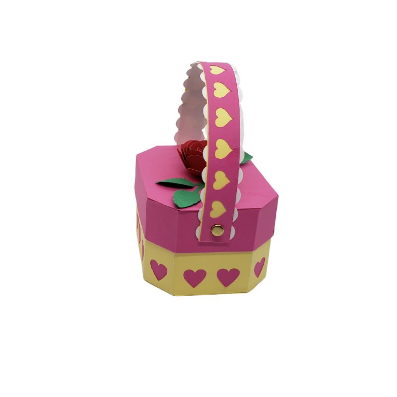 HEXAGON BOX WITH SCALLOPED HANDLE - Image 5