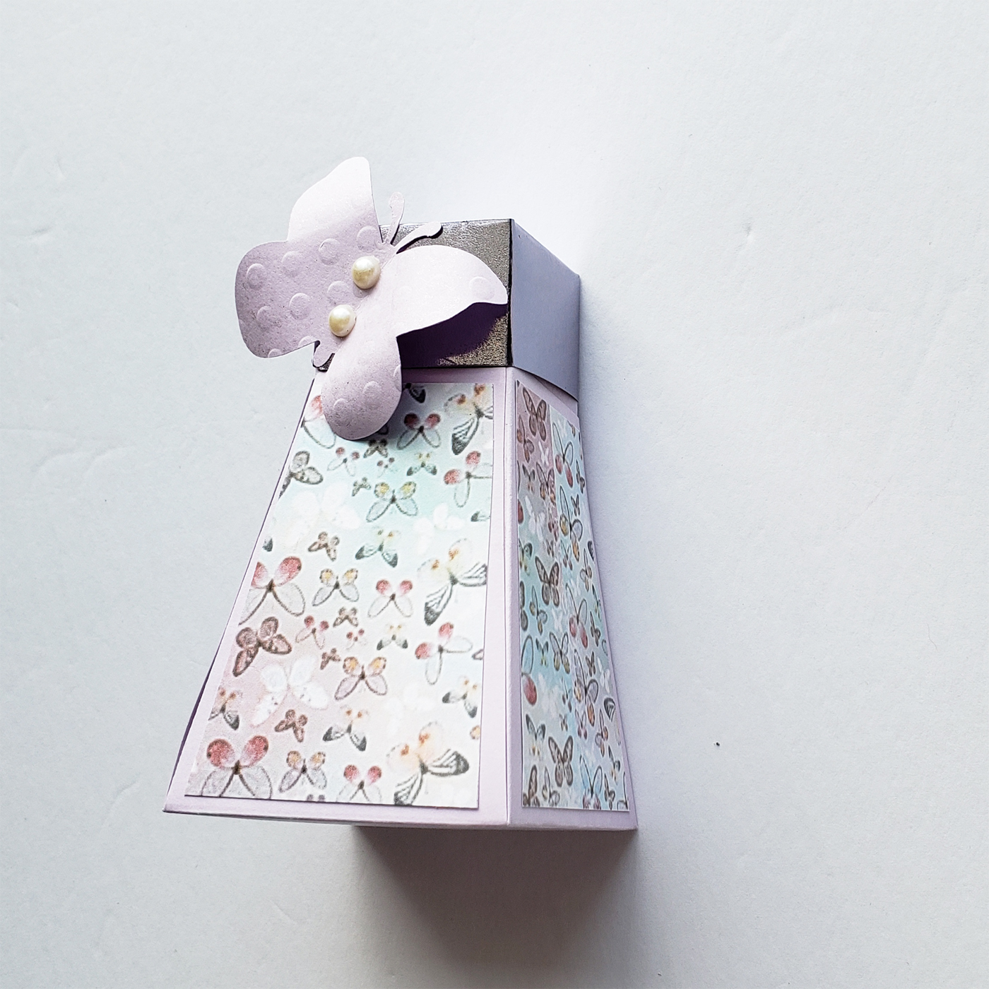 Blue Pyramid Butterfly Boxes - Set of 4 - Image 3
