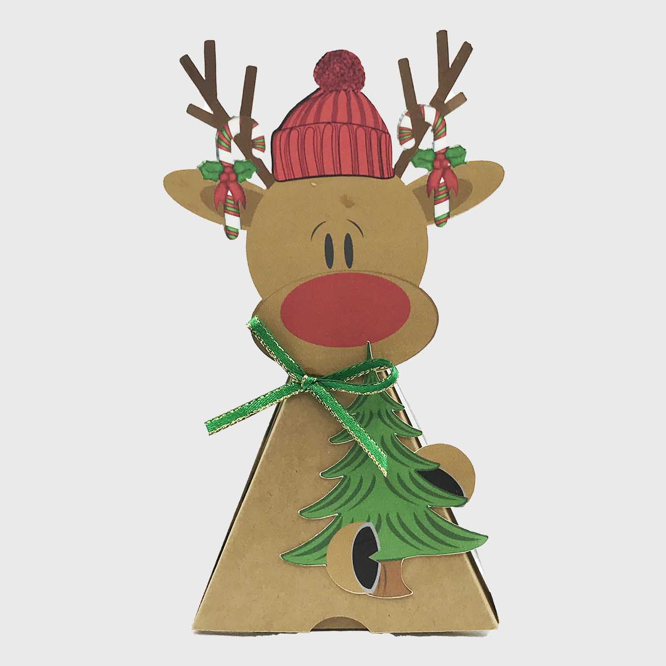 Set of 6 Christmas Favor Boxes - Santa - Image 3