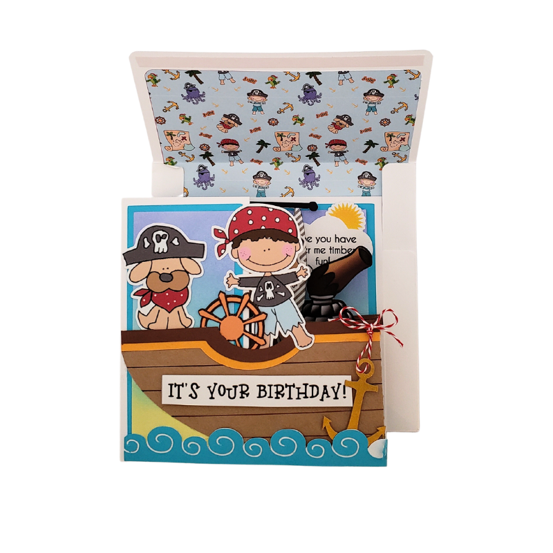 3D Pirate Birthday Card - Image 3