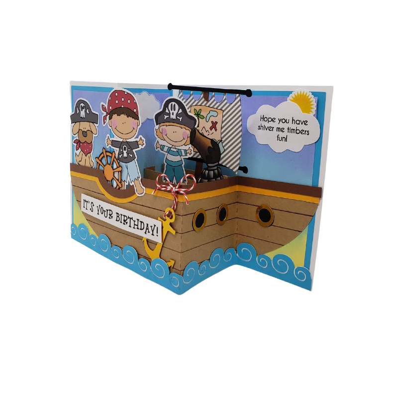 3D Pirate Birthday Card - Image 4