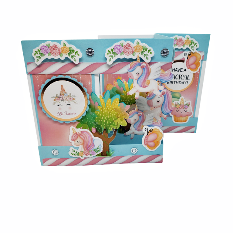 Rainbow Unicorn Birthday Card