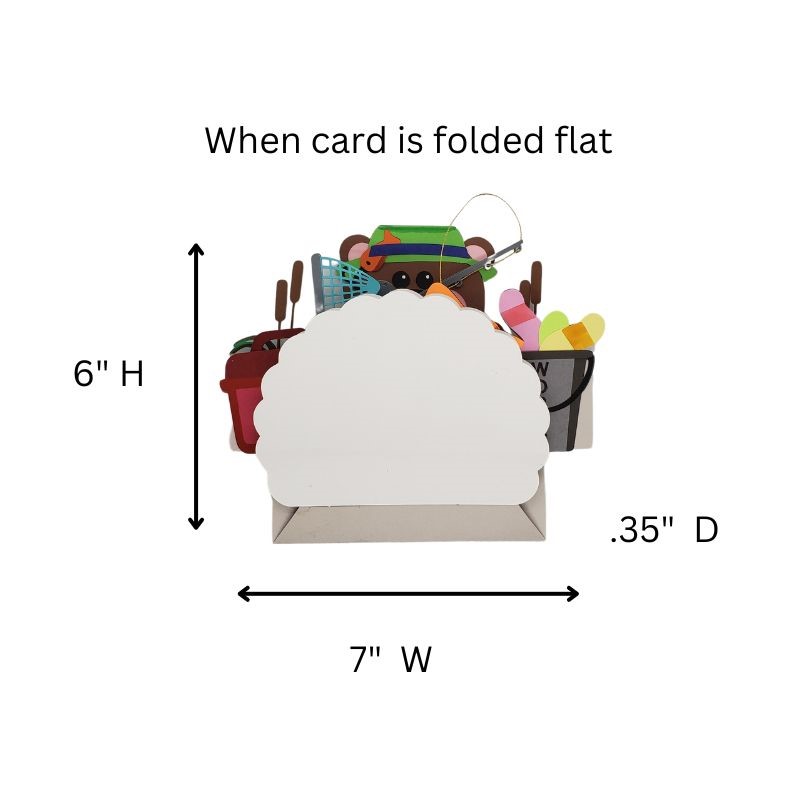 FISHING BEAR POP-UP GIFT CARD - Image 6
