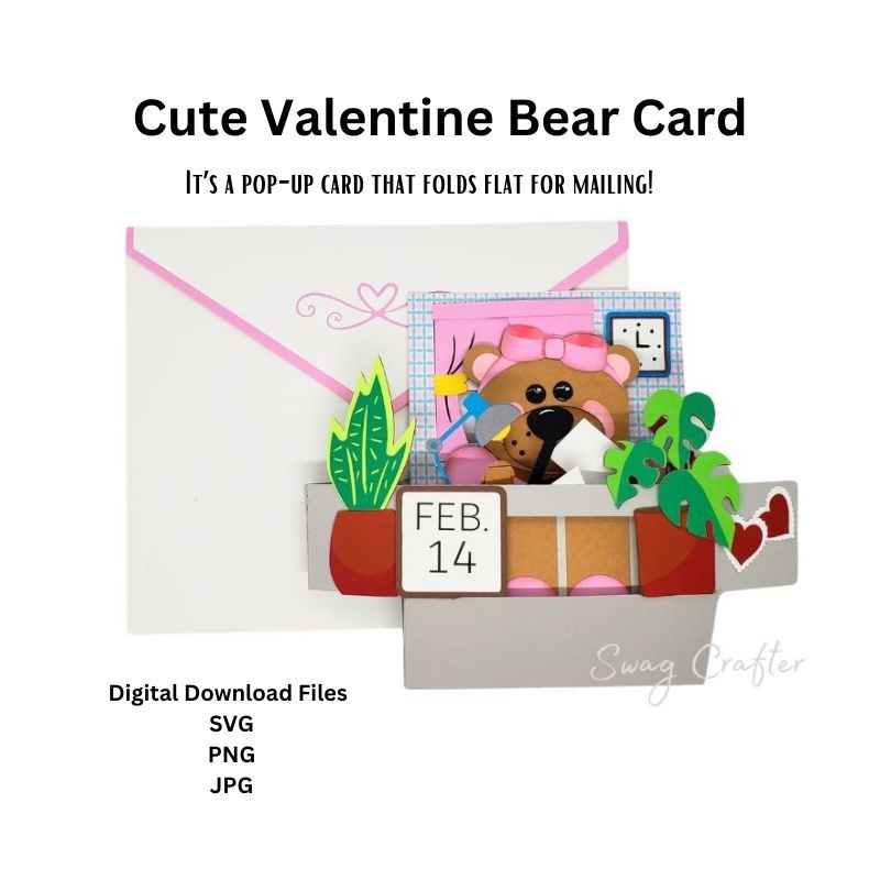 BEAR VALENTINE POP-UP CARD - Image 5