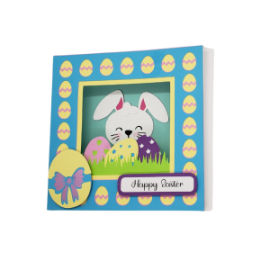 PEEK-A-BOO BUNNY TUNNEL CARD - 3D