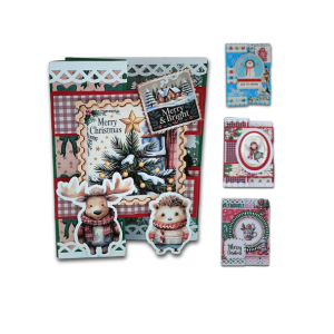 Mix & Match Christmas Card Collection - Z-Fold 3D Pop-Up Keepsake Cards (Set of 4)