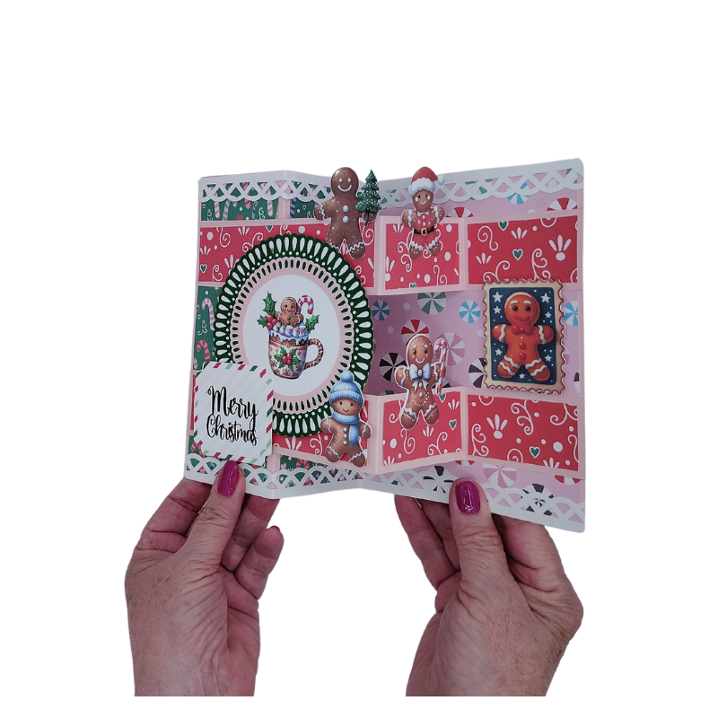 Mix & Match Christmas Card Collection - Z-Fold 3D Pop-Up Keepsake Cards (Set of 4) - Image 4