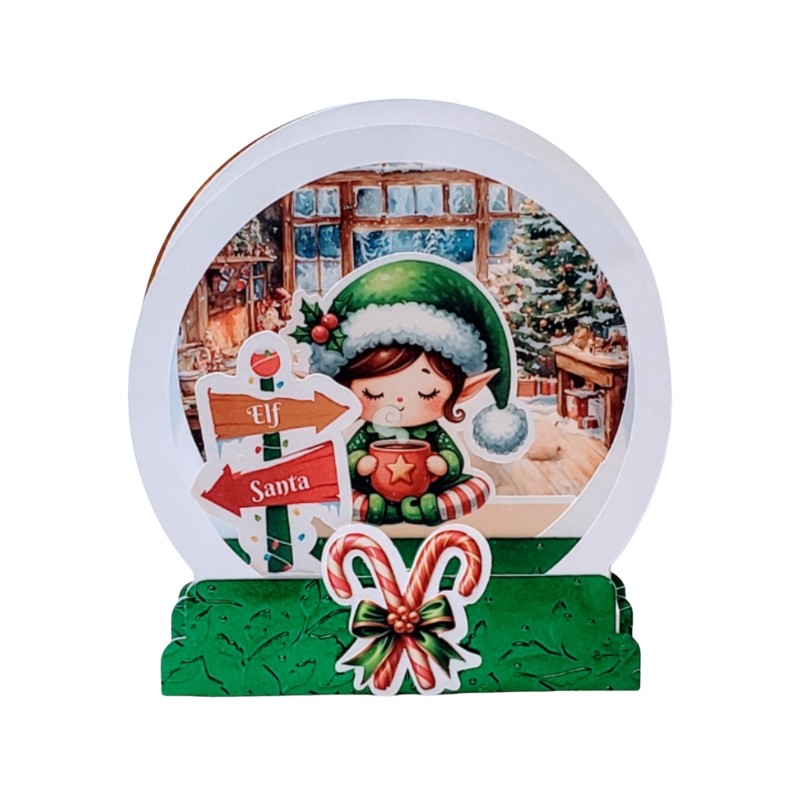 Mix & Match Christmas Card Collection - Snow Globe 3D Pop-Up Keepsake Cards (Set of 4) - Image 2