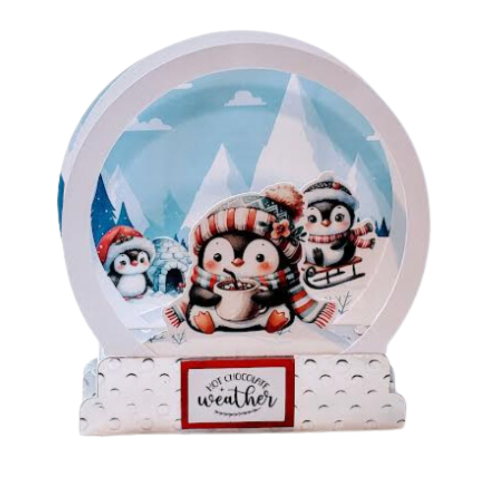 Mix & Match Christmas Card Collection - Snow Globe 3D Pop-Up Keepsake Cards (Set of 4) - Image 8