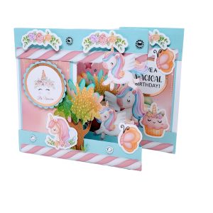 3D Unicorn Birthday Card for Girls | Rainbow Pop Up Birthday Card with Envelope