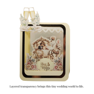 3D Wedding Card | Tiny World Diorama™ Bride & Groom Keepsake Gift